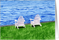 Adirondack Chairs By The Water card