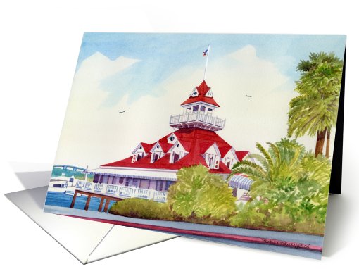 Hotel Del Coronado Boathouse card (700475)