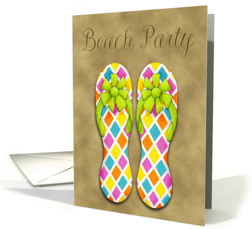 Flip Flop Beach Party card (435172)