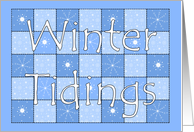 Winter Tidings Snowflake Card