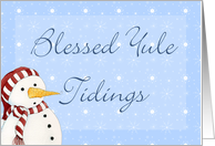 Yule Tidings Snowman Card