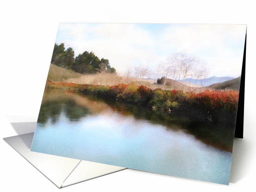 Creek in Fall card (178174)