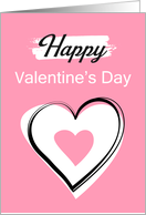 Happy Valentine’s Day Heart card