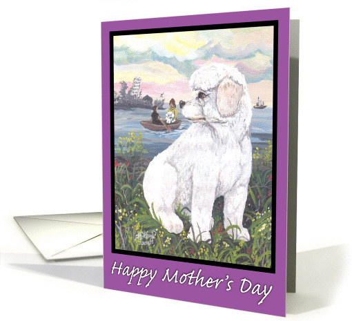 Bichon Frise Puppy Dreamer Mother's Day card (182996)