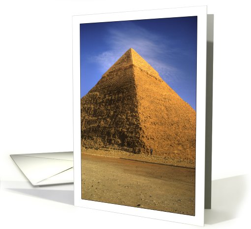 Egyptian Pyramid, Blank Notecard card (185517)