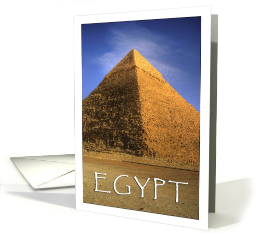 Egyptian Pyramid, Blank Notecard card (185519)