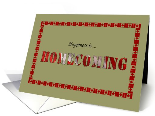 Happiness is...Homecoming card (255773)