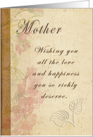 Mother on Mother’s Day card