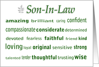 Happy Birthday Son-In-Law card