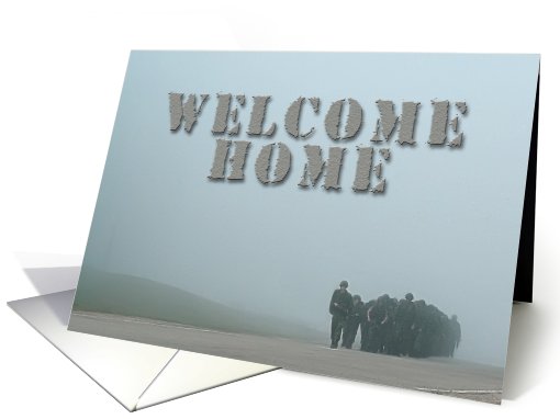 Welcome Home, Soldiers Marching card (615459)