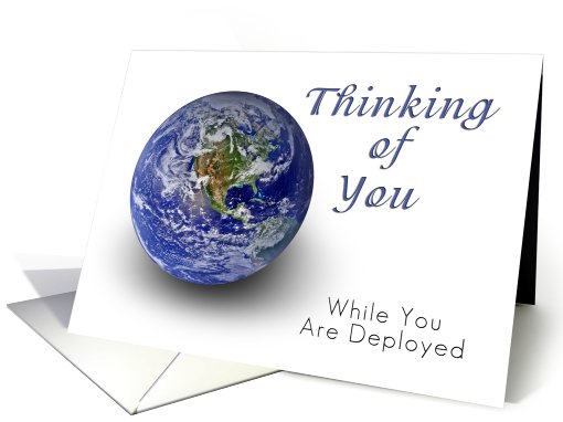Thinking of You While You Are Deployed, World card (616074)