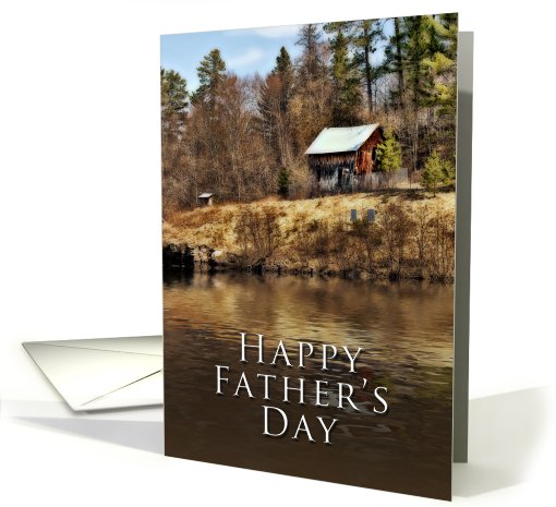 Happy Father's Day, Cabin By Lake card (622060)