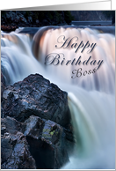 Happy Birthday Boss, Waterfall card