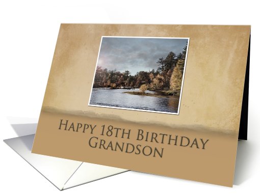 Happy 18th Birthday Grandson card (704038)