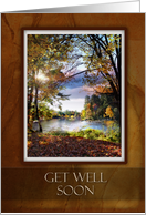 Get Well Soon, Autumn Colors with River card