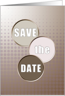 Save the Date Bachelorette Party Invitation, Tan Brown and Pink card