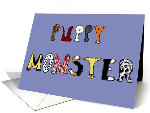 Puppy Monster Congratulations on Your New Puppy card (959515)