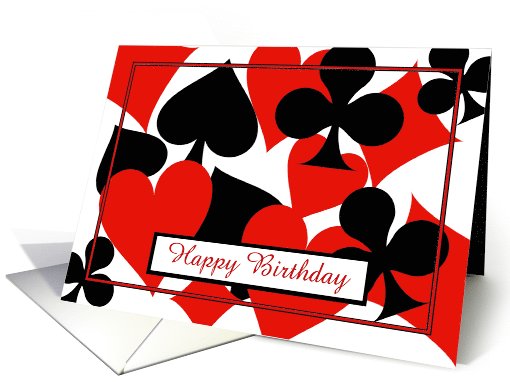 Happy Birthday bridge card game playing card (1103222)