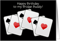 Happy Birthday bridge card game playing cards