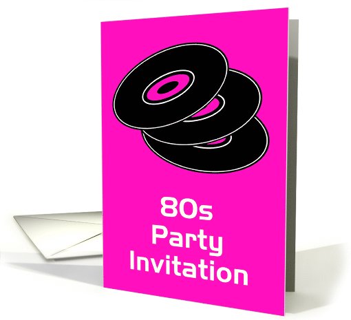 80s themed party invitation 80s party back to the 80s card (1106410)