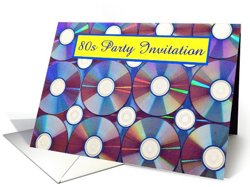 80s themed party invitation 80s party back to the 80s card (1106414)