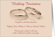 Wedding Invitation with brides wedding shoes custom text card