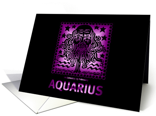 Birthday - Aquarius
 card (207133)