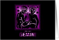 Birthday - Gemini card