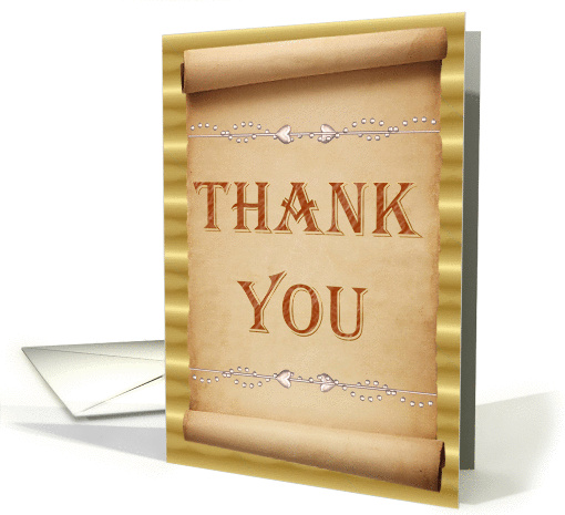 Thank You - Scroll
 card (355503)