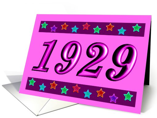 1929 - BIRTHDAY
 card (484266)