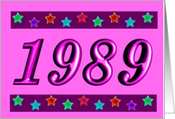 1989 - BIRTHDAY card