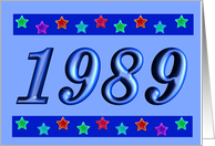 1989 - BIRTHDAY card
