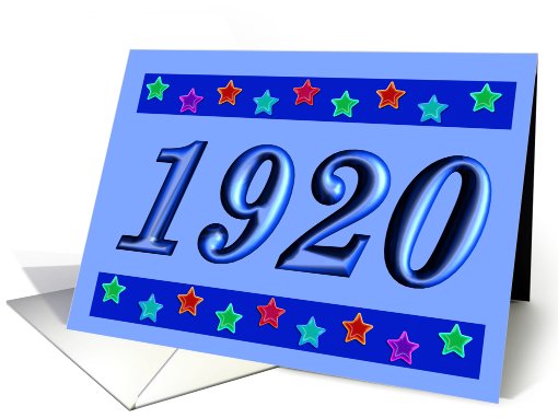 1920 - BIRTHDAY
 card (484812)