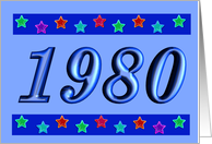 1980 - BIRTHDAY card