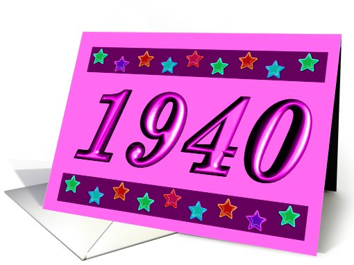 1940 - BIRTHDAY
 card (484828)