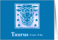 Taurus April May Birthday card