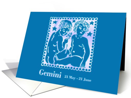Gemini May June Birthday card (610182)
