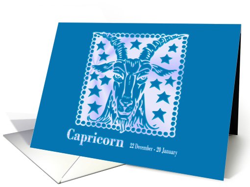 Capricorn December January Birthday card (610189)