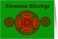 Kwanzaa Blessings African-American Africa card