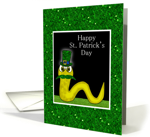 Happy St. Patrick's Day with Irish snake with green... (890606)