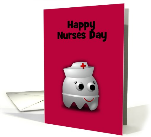 Happy Nurses Day with computer character in nurse uniform... (892503)