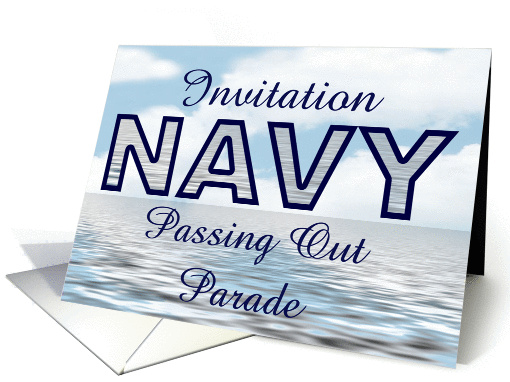 Navy Passing Out Parade Invitation card (917429)