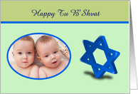 Happy Tu B’Shvat custom card Jewish Holiday photo card