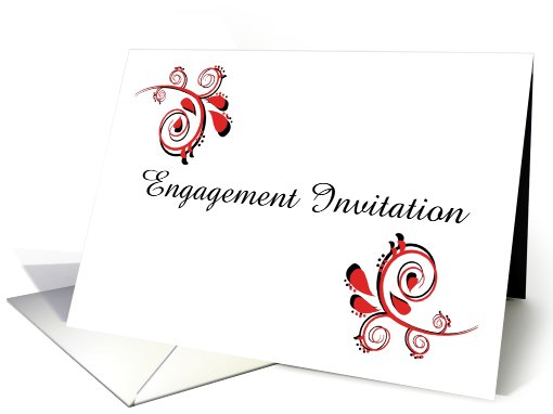 Engagement Barbeque Invitation custom card Engagement BBQ card