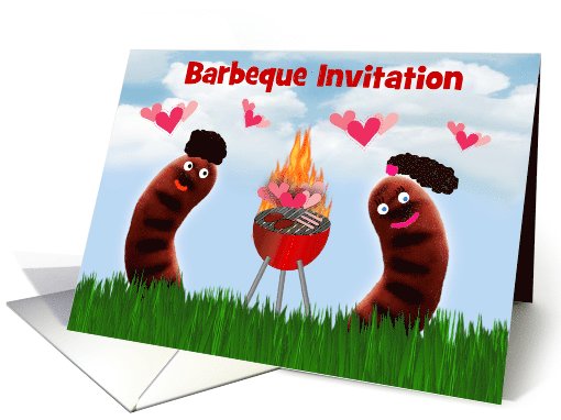 Barbecue Invitation custom card barbecue BBQ party invitation card
