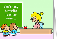 Teachers card