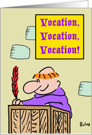 Vocation - Monk -Congratulations card