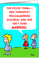 Therapist Recommended Divorce card