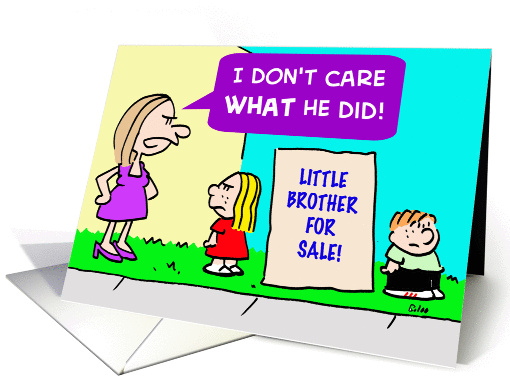 Little Brother For Sale
 card (246669)