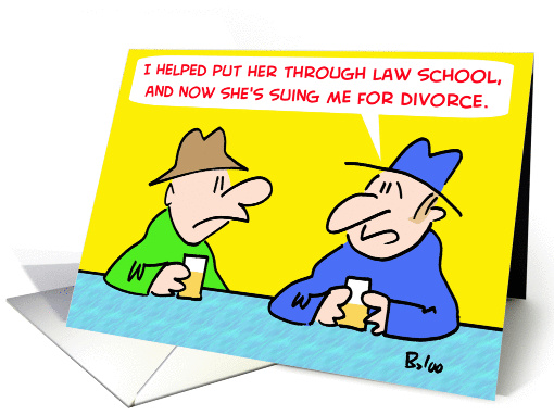 Law School Divorce
 card (258897)